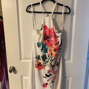 Bisou Bisou Floral Halter Dress